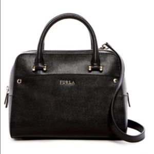 NWT Furla Black Satchel Handbag